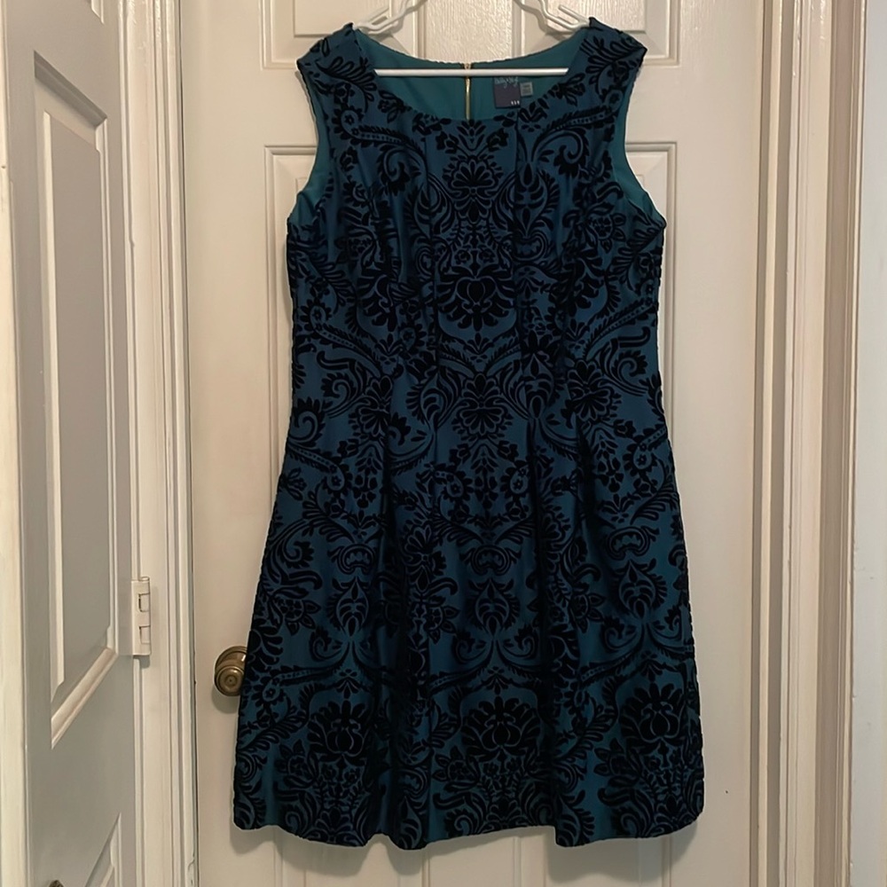 Gabby Skye Velvet Pocket Dress